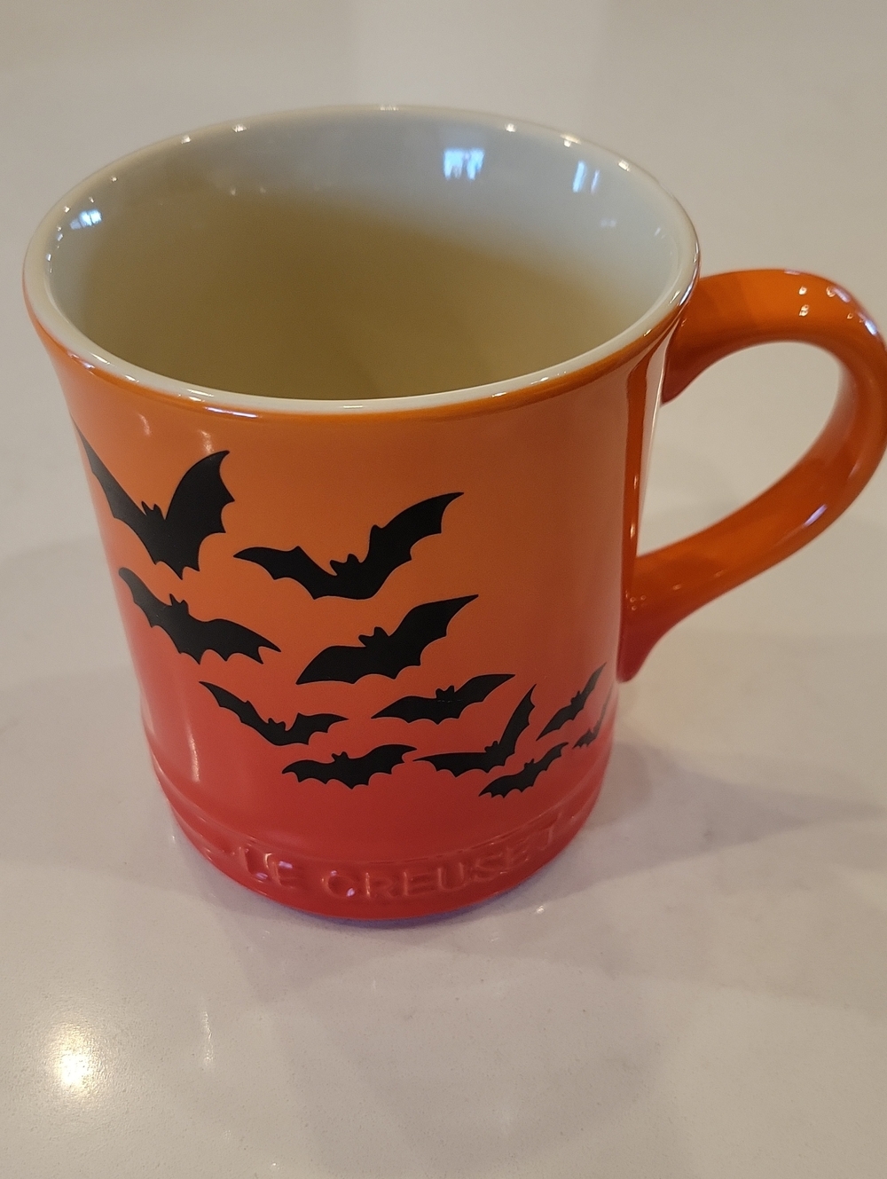 Retired NWOT Le Creuset Halloween Bat Mug